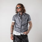 Camicia layered doppiata con velo