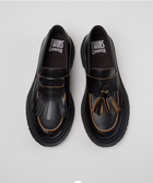 Mocassino College Scarpe da barca in pelle - Nero