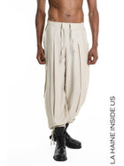 Pantalone Over Viscosa Goffrata
