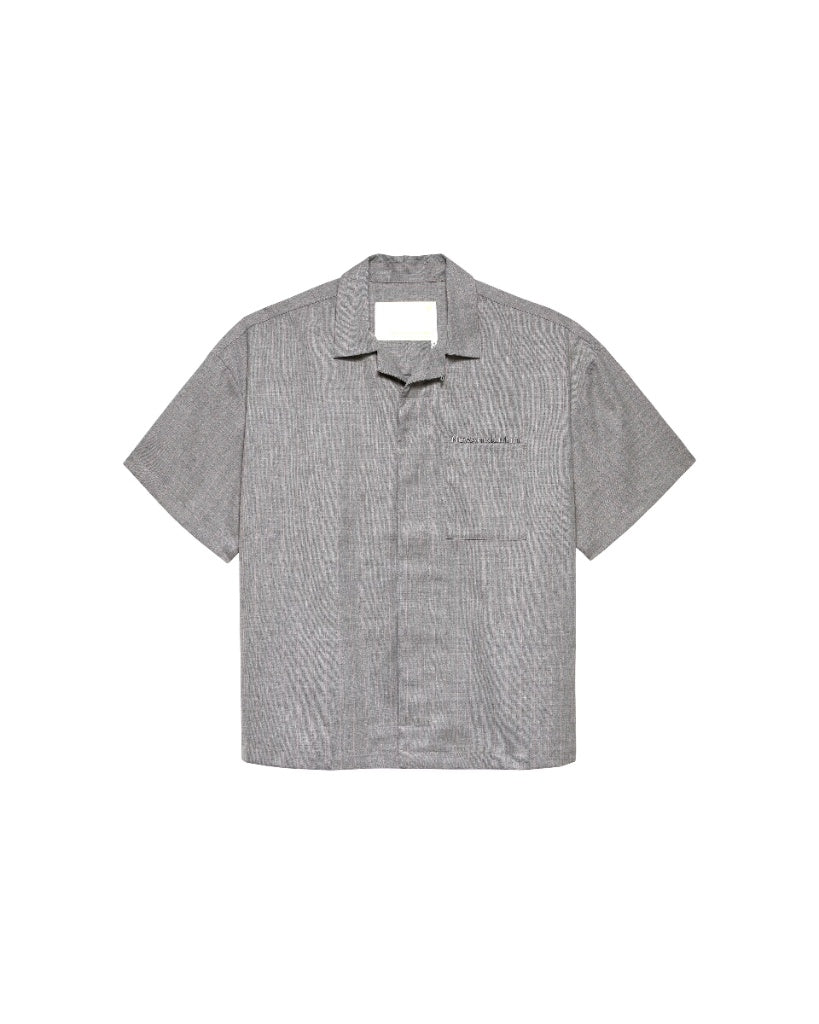 Pinstripe Wool-Blend Shirt