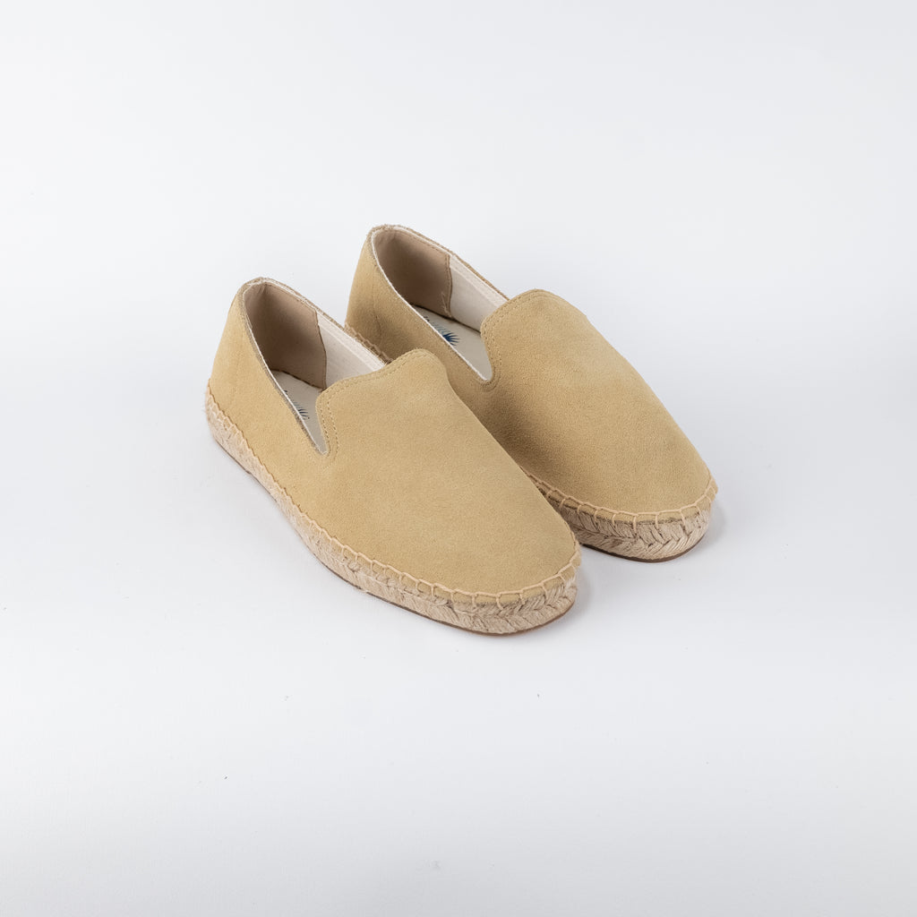 Mocassino slippers in pelle scamosciata