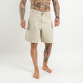 Bermuda denim lavaggio beige