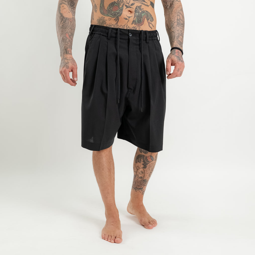 Bermuda doppia pinces con coulisse super loose