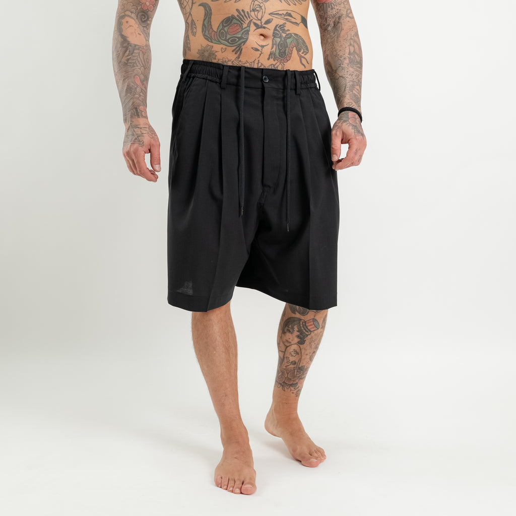 Bermuda doppia pinces con coulisse super loose