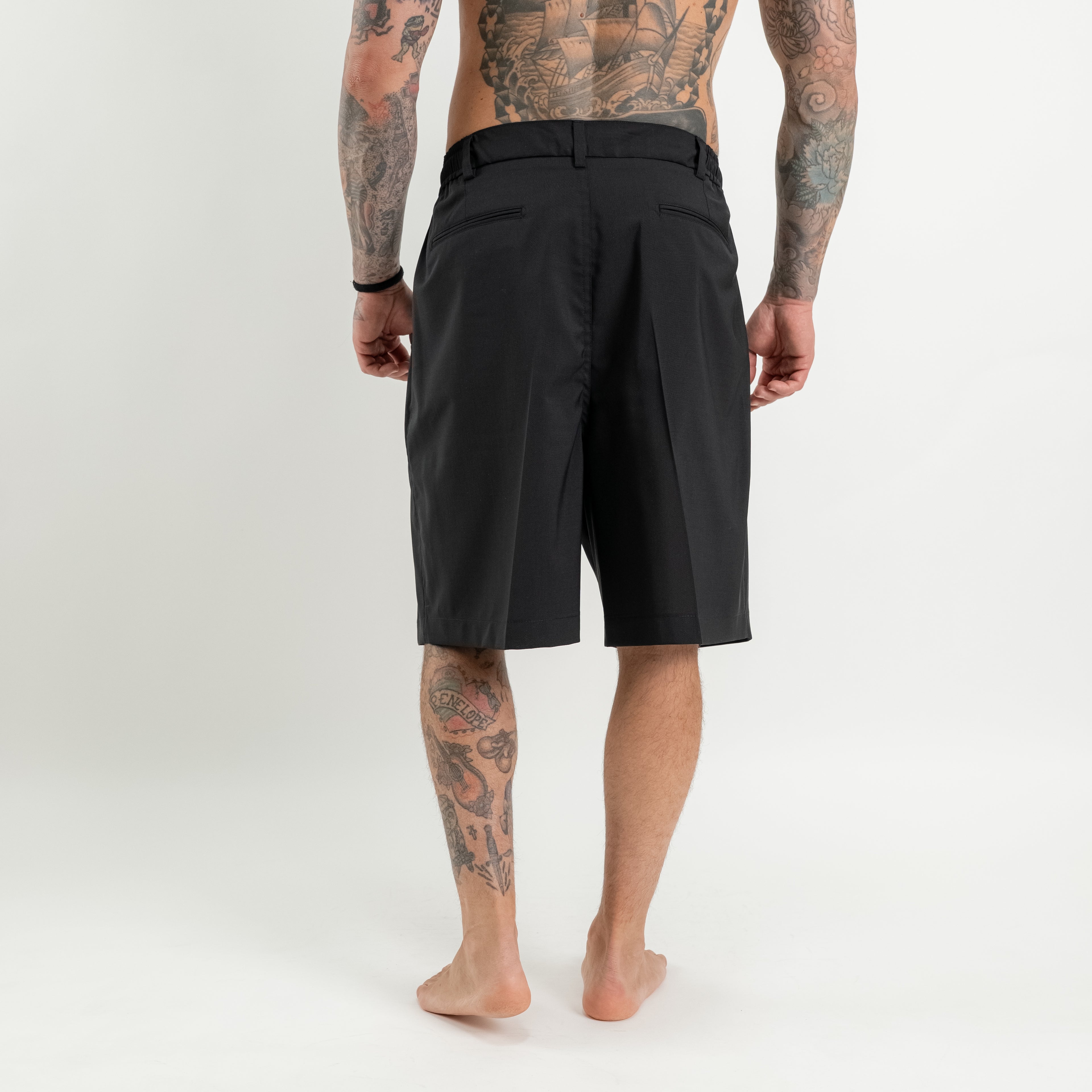 Bermuda doppia pinces con coulisse super loose