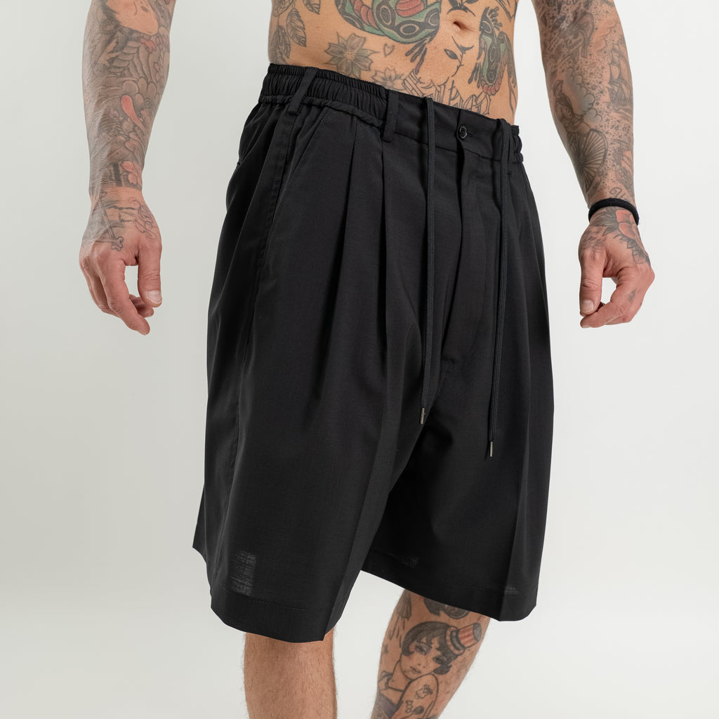 Bermuda doppia pinces con coulisse super loose