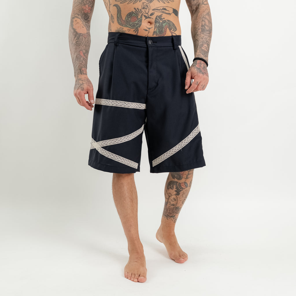 Bermuda bande macrame