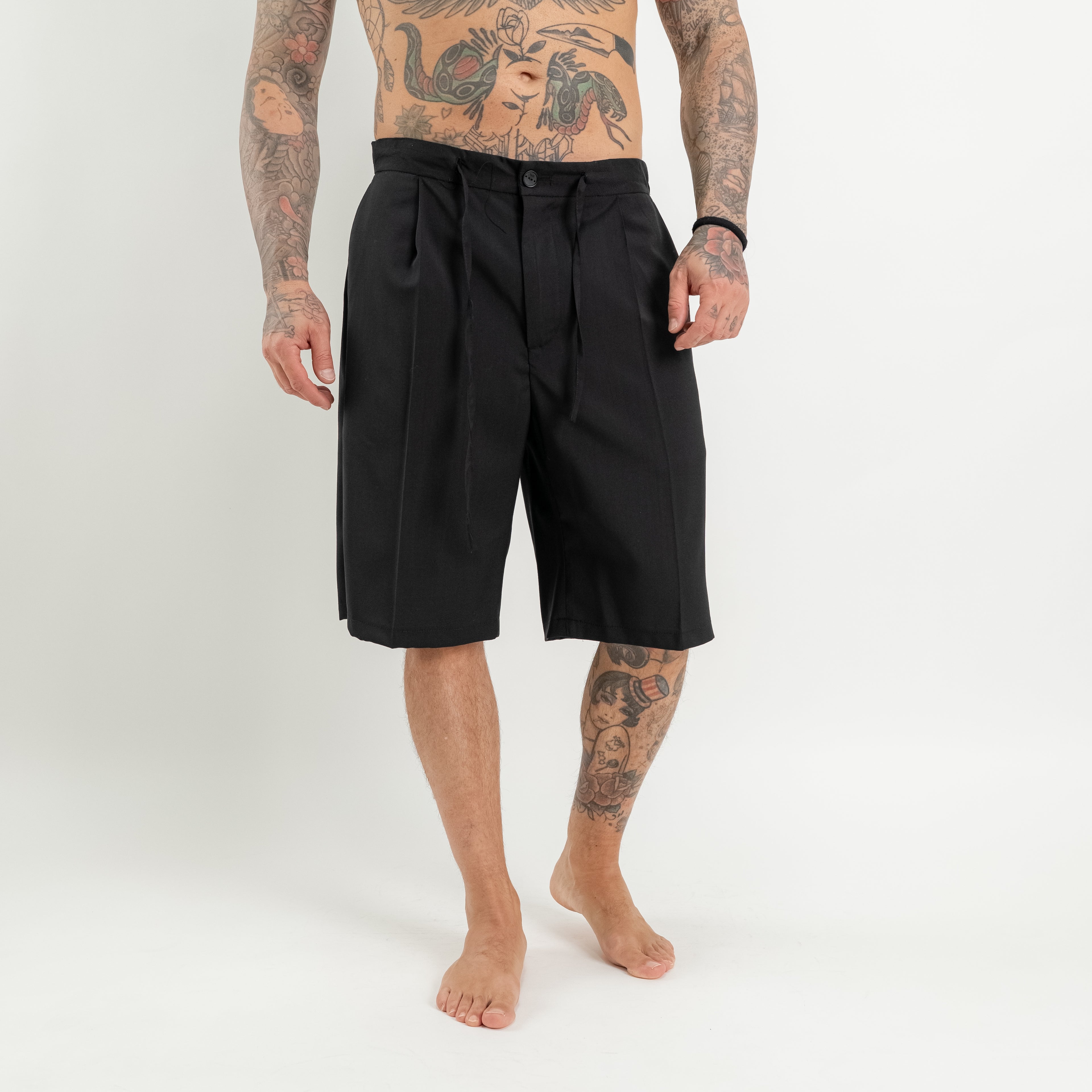 Bermuda doppia pinces con coulisse
