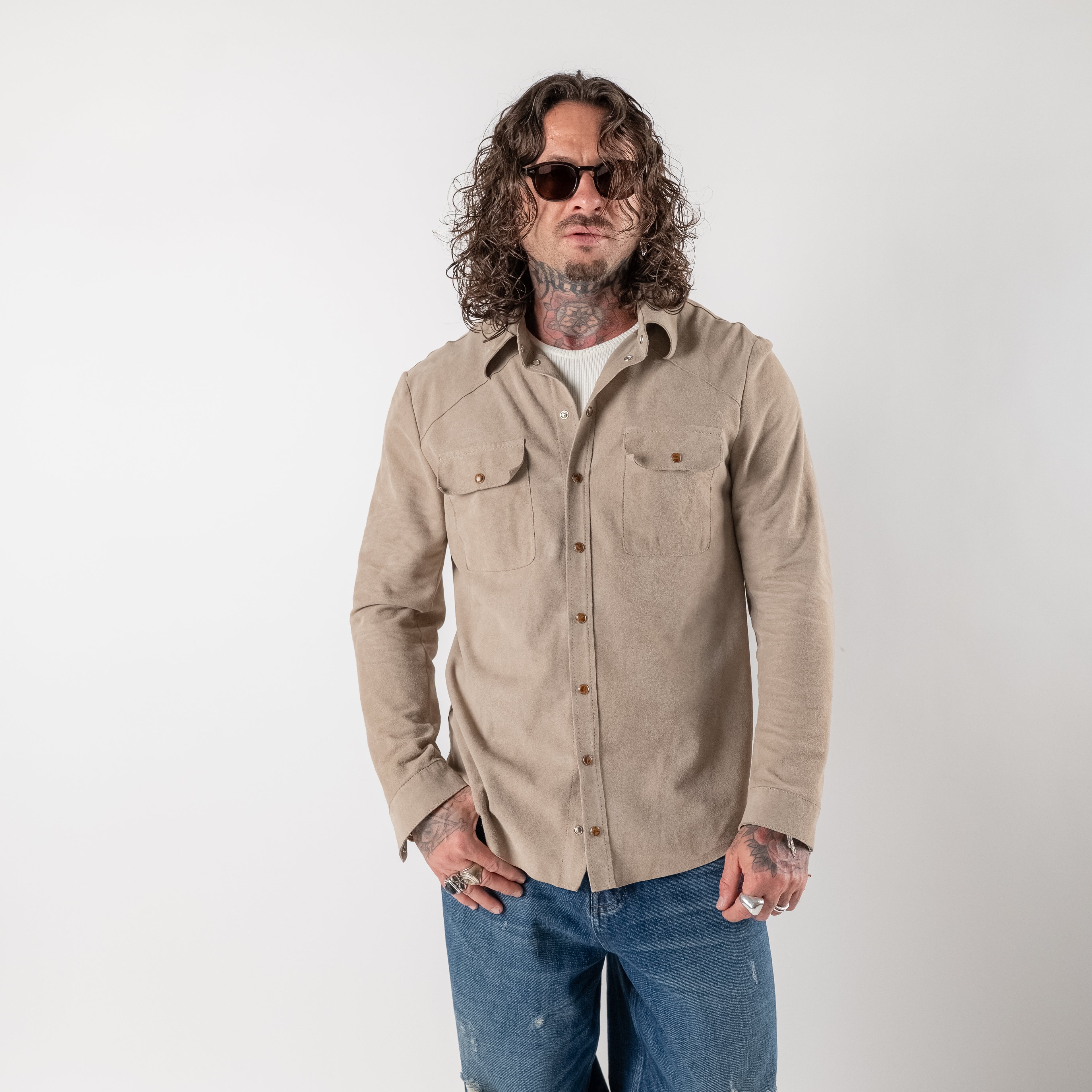 Suede shirt
