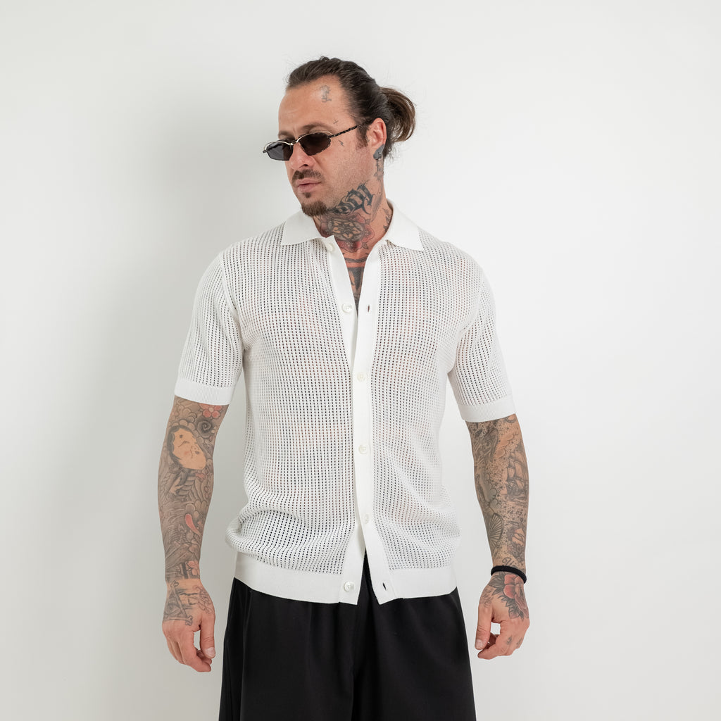 Openwork Shirt with collar