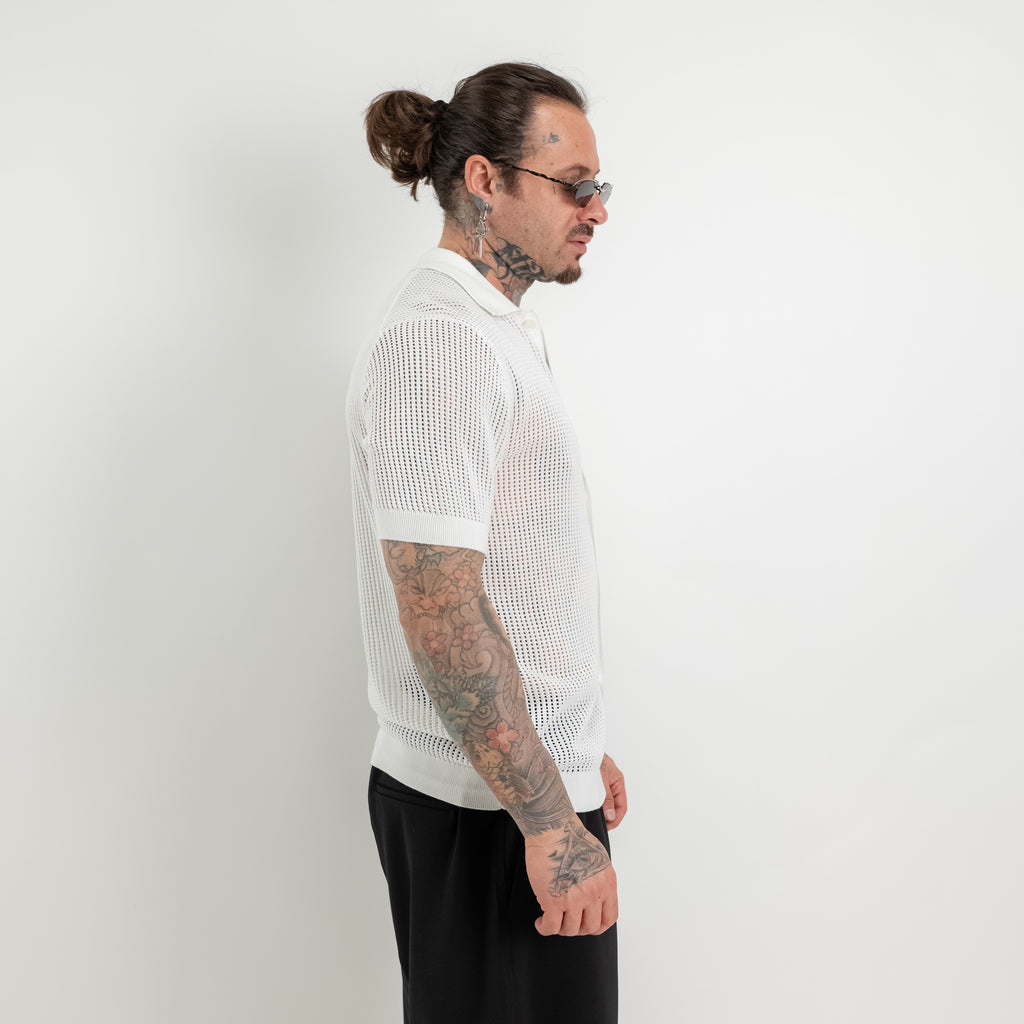 Openwork Shirt with collar