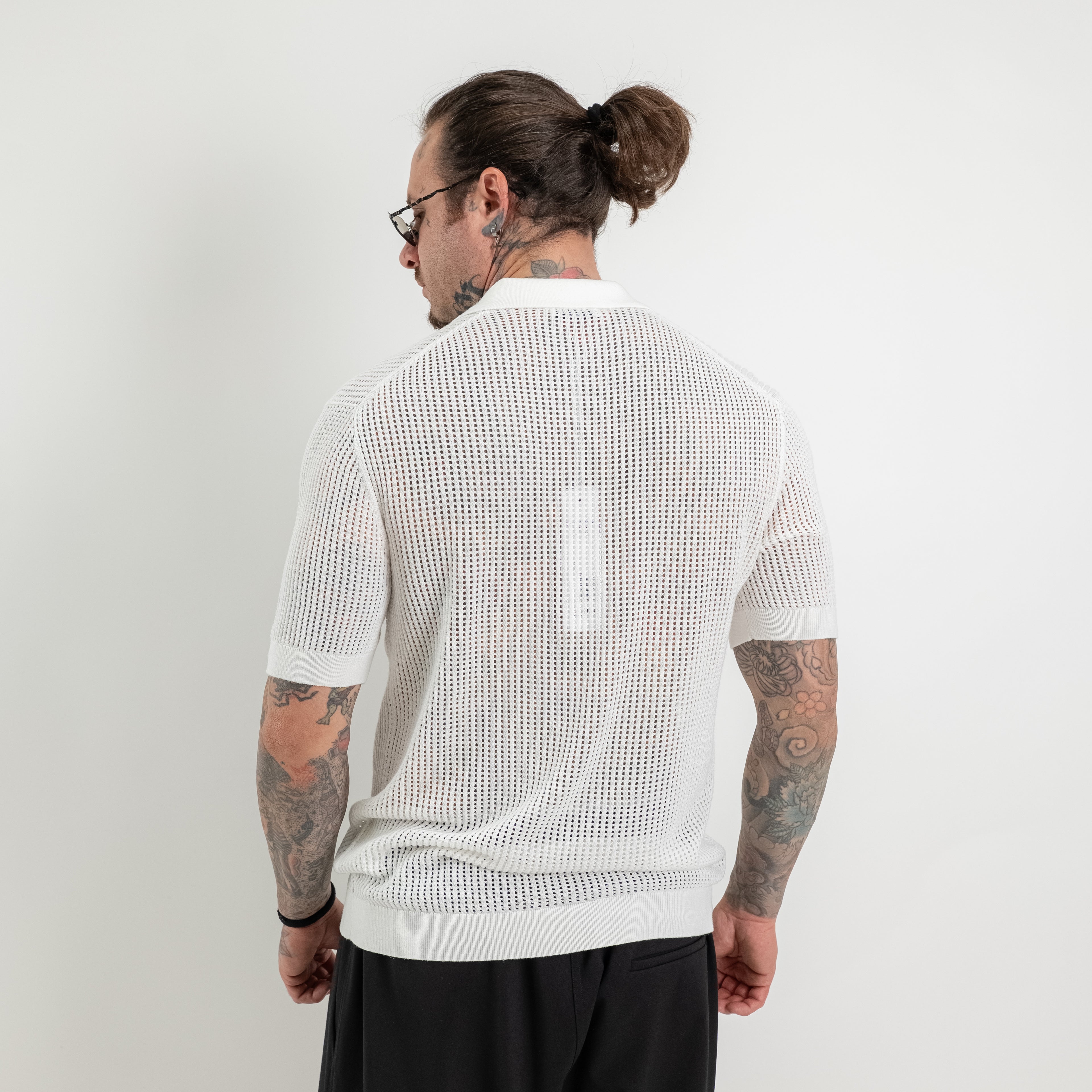 Openwork Shirt with collar