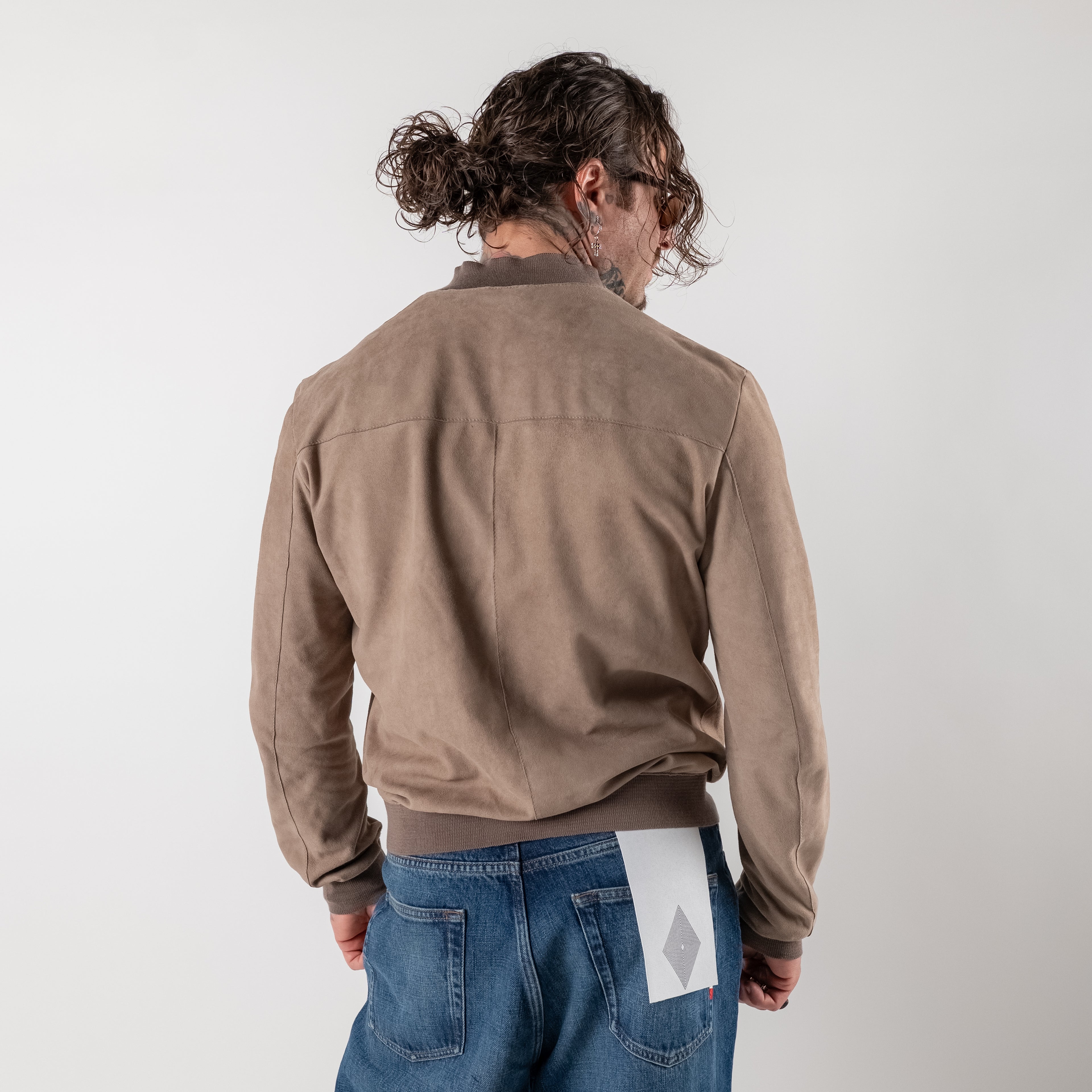 Suede College with zip