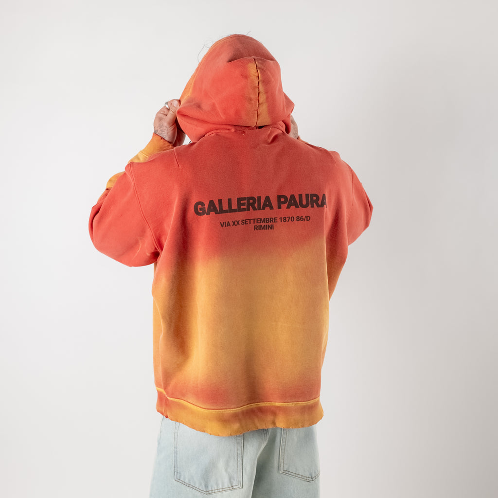 Degradé faded hoodie