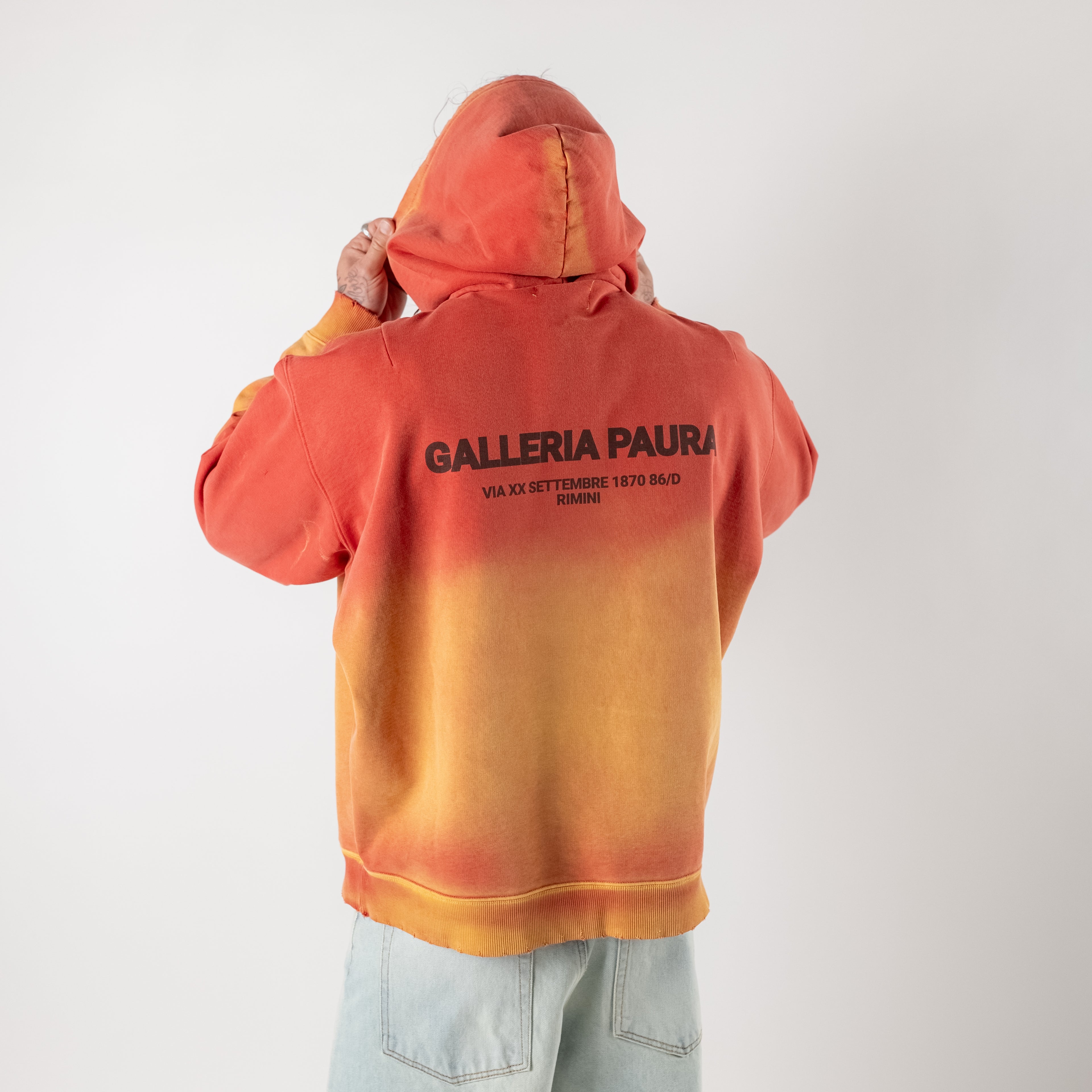 Degradé faded hoodie