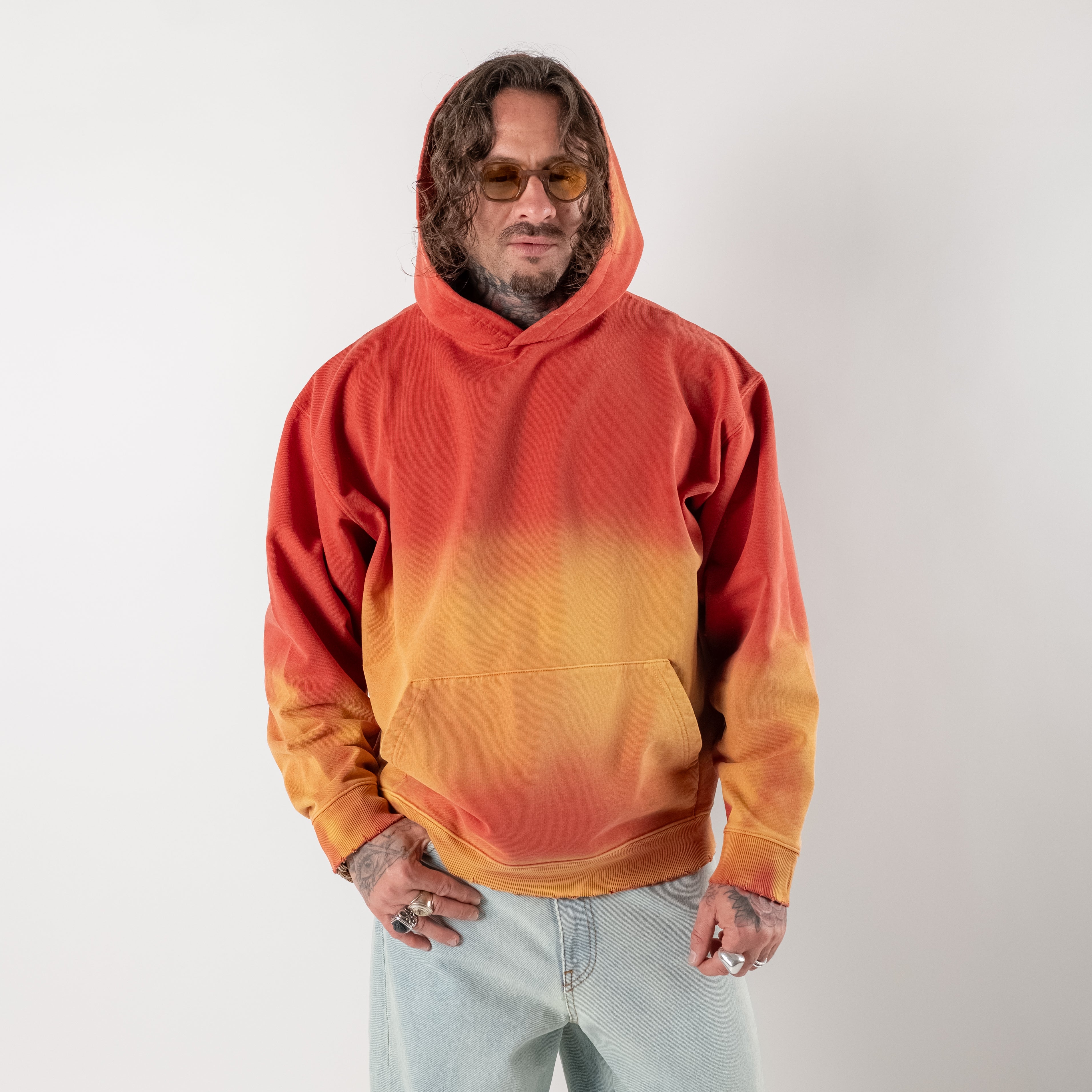 Degradé faded hoodie