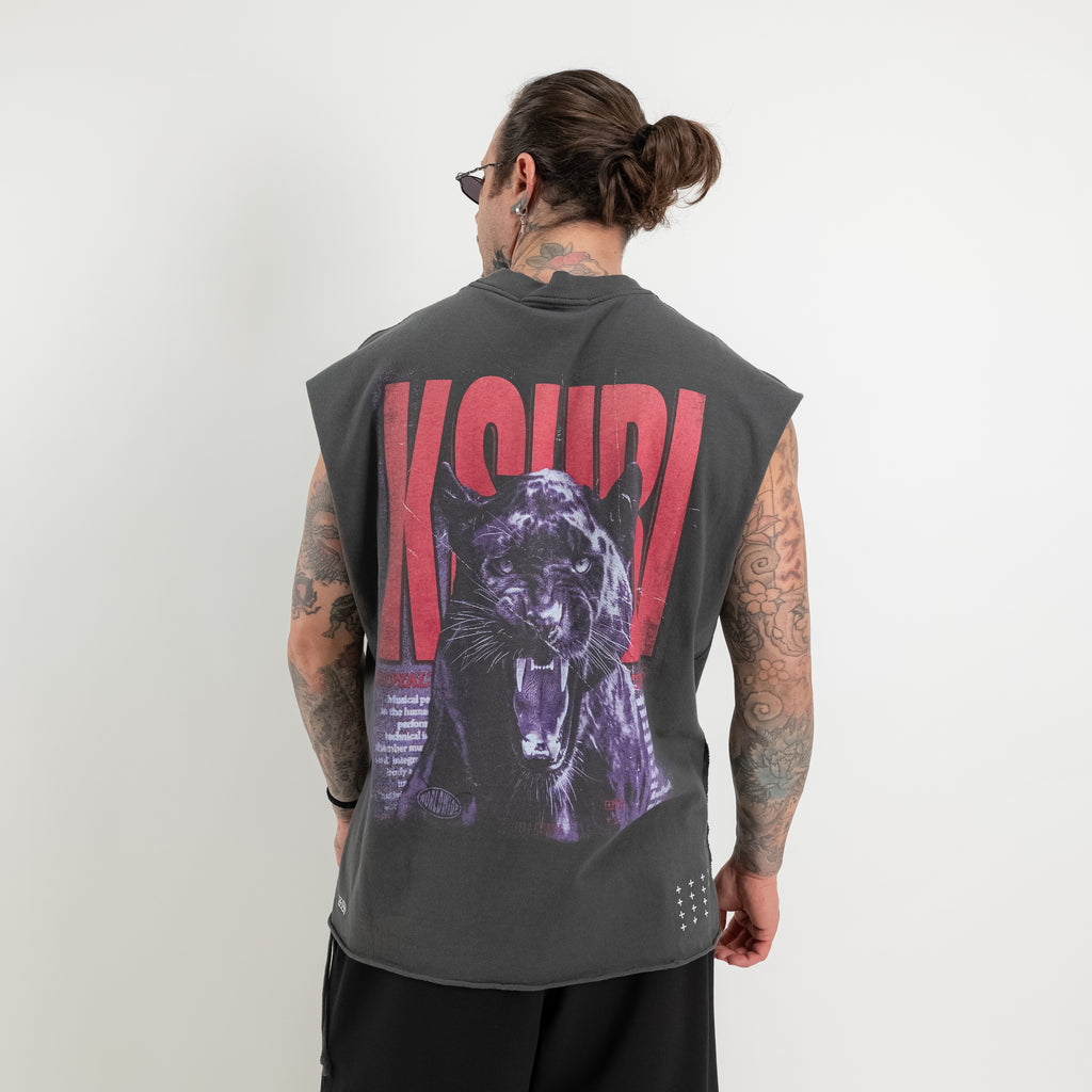 Panthera print tank top
