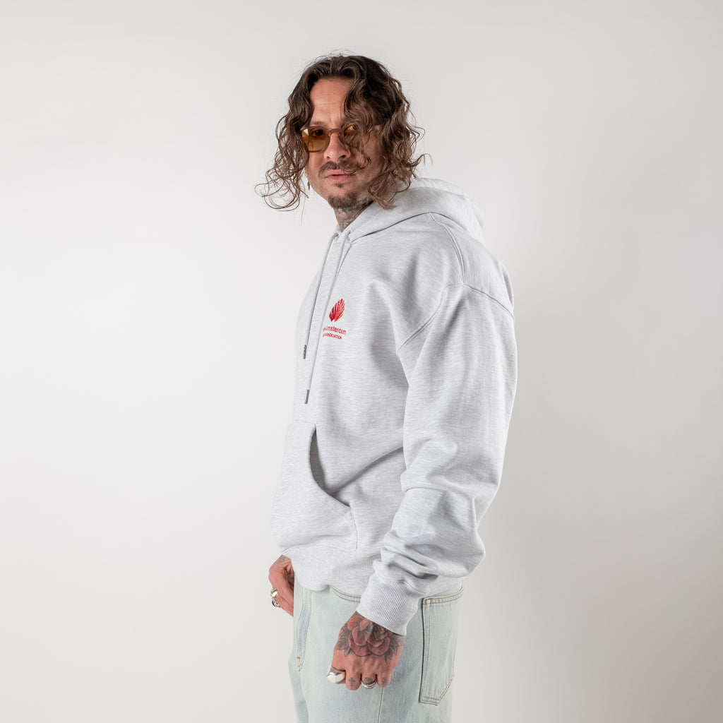 Hooded sweatshirt with shell logo