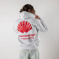 Hooded sweatshirt with shell logo