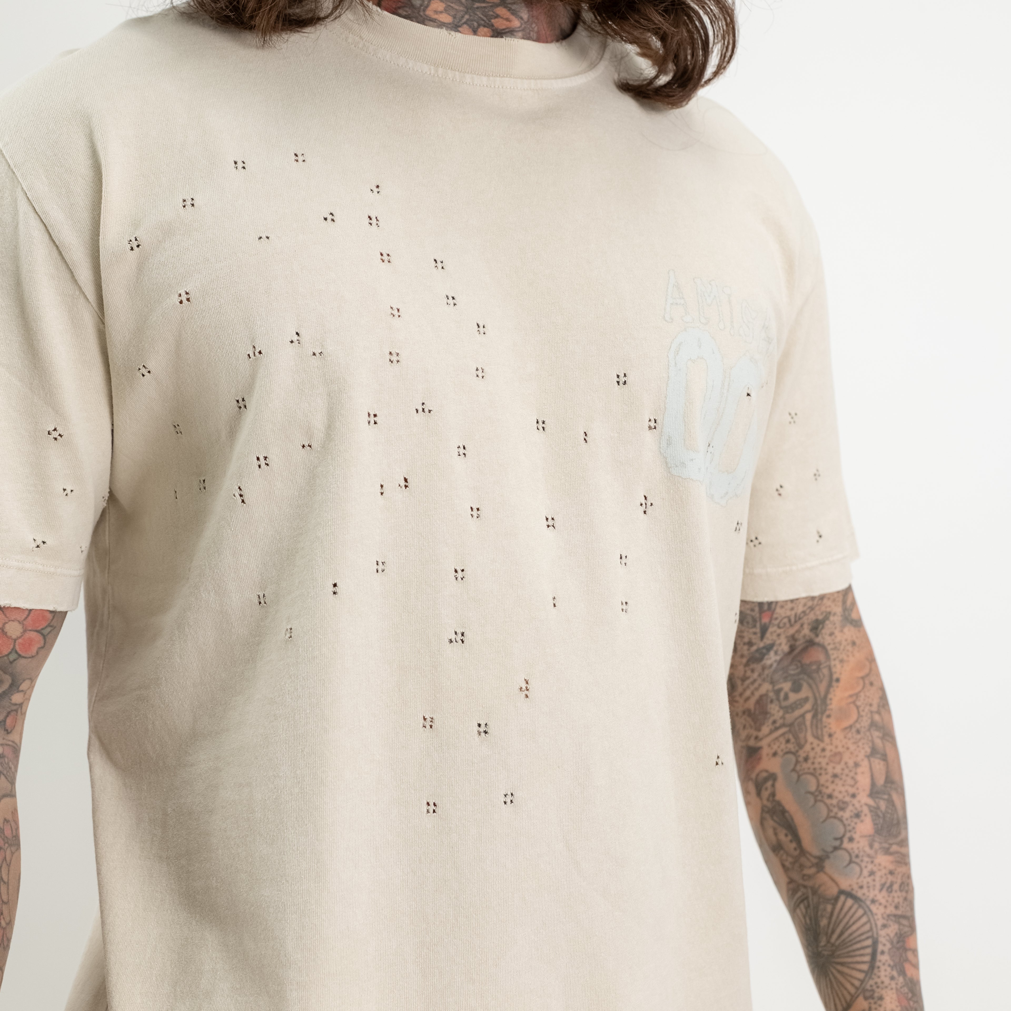 Jersey T-shirt with 00 Laser print