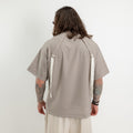 T-Shirt fresco lana con nastri retro