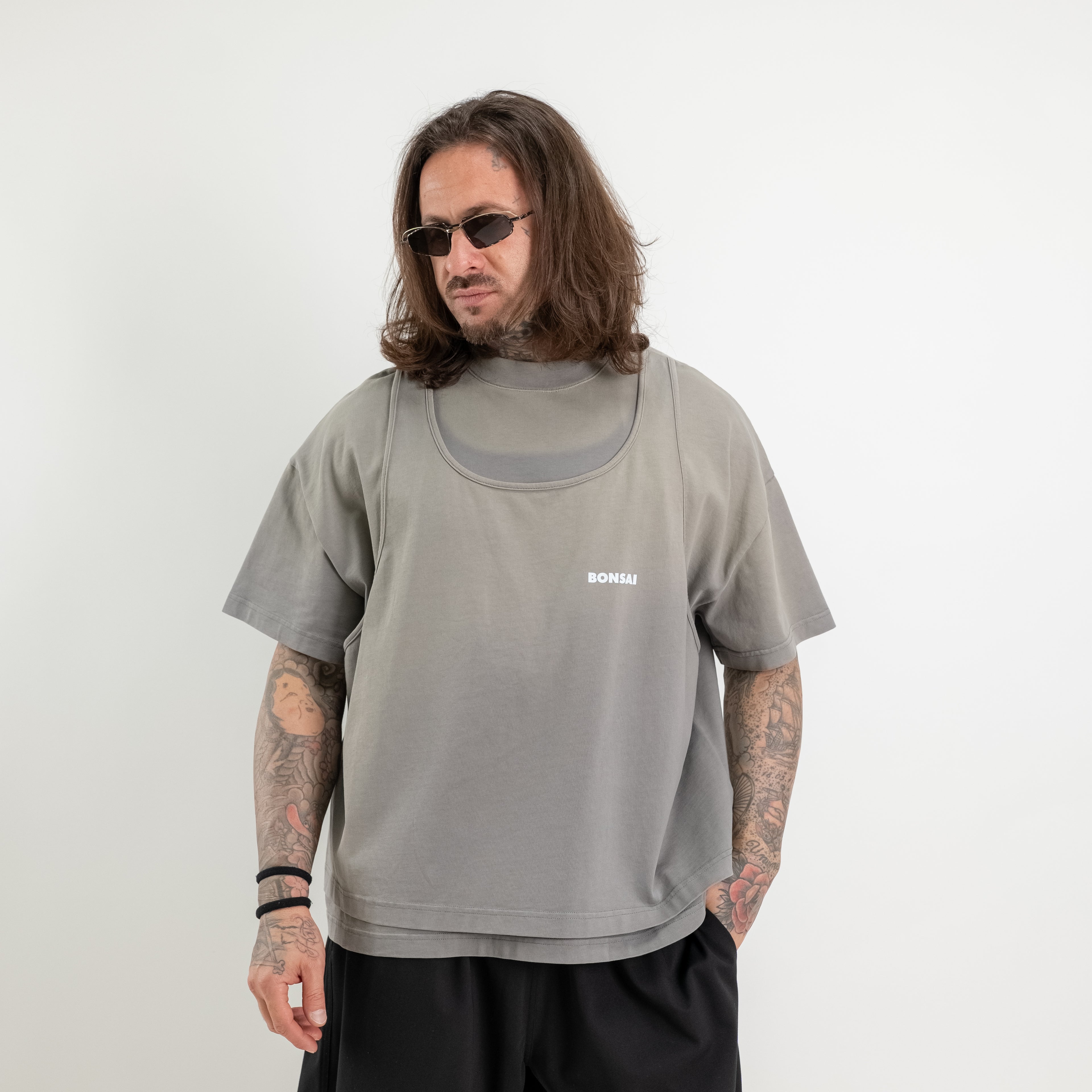 Double-layered t-shirt
