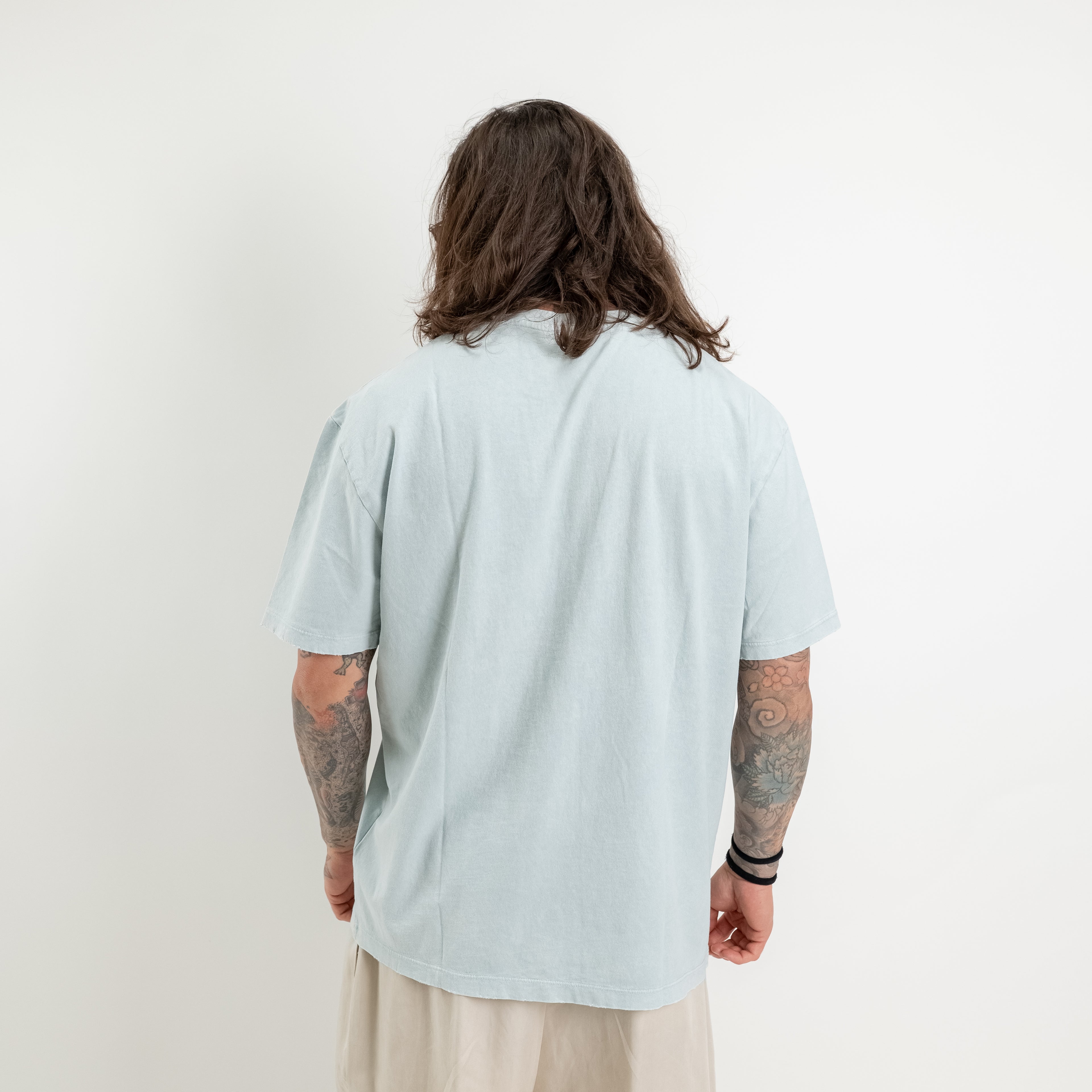 Jersey T-shirt with laser-cut heart print