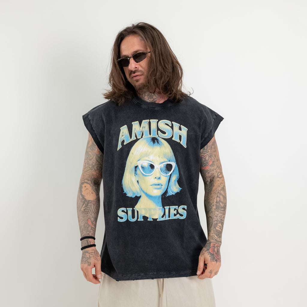 Printed tank top t-shirt