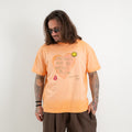 Spray-washed heart t-shirt