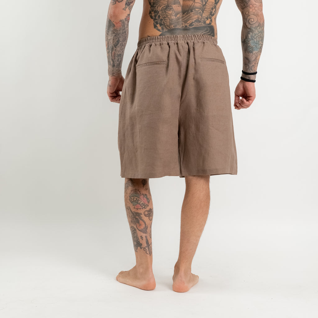 Bermuda loose  fit in lino