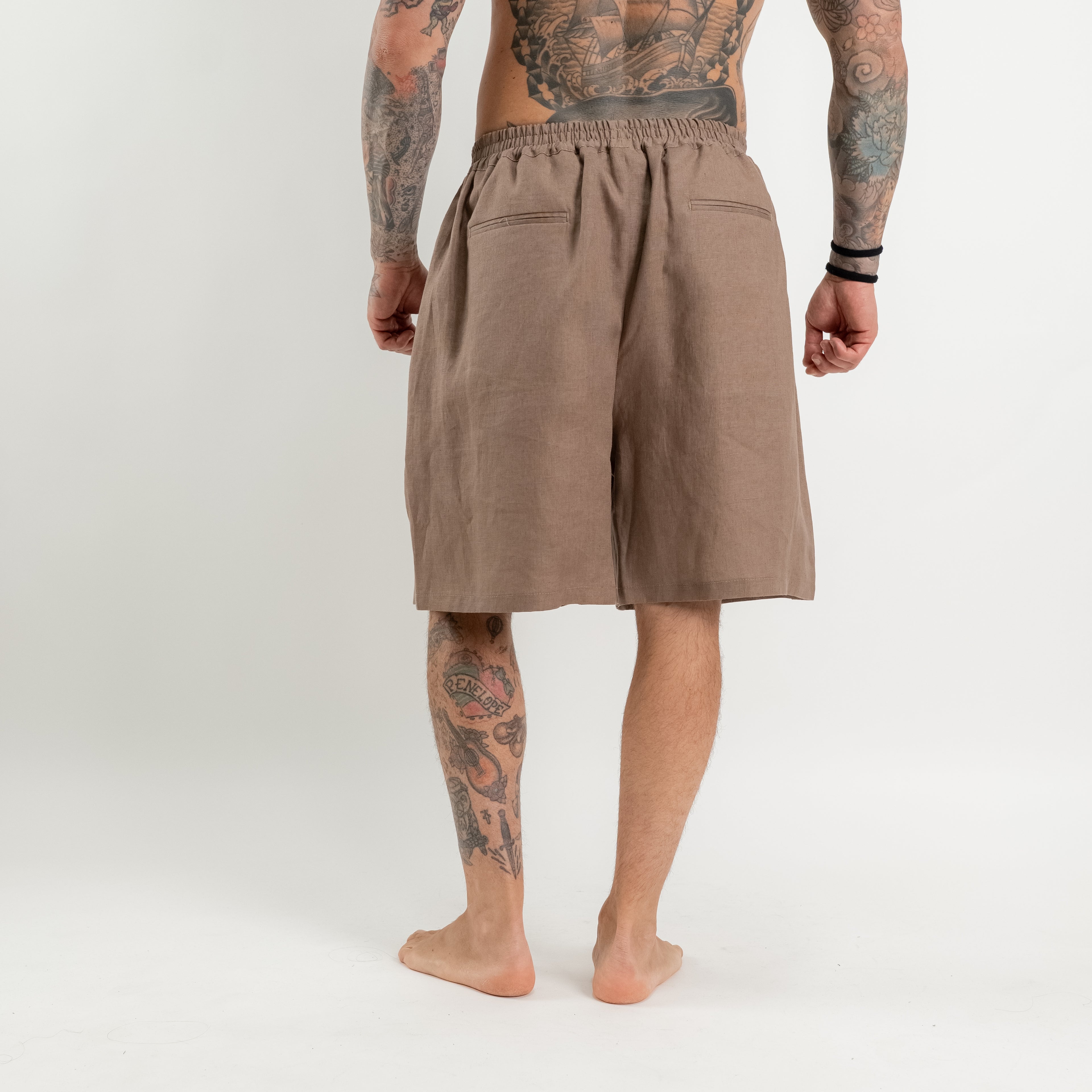Bermuda loose  fit in lino