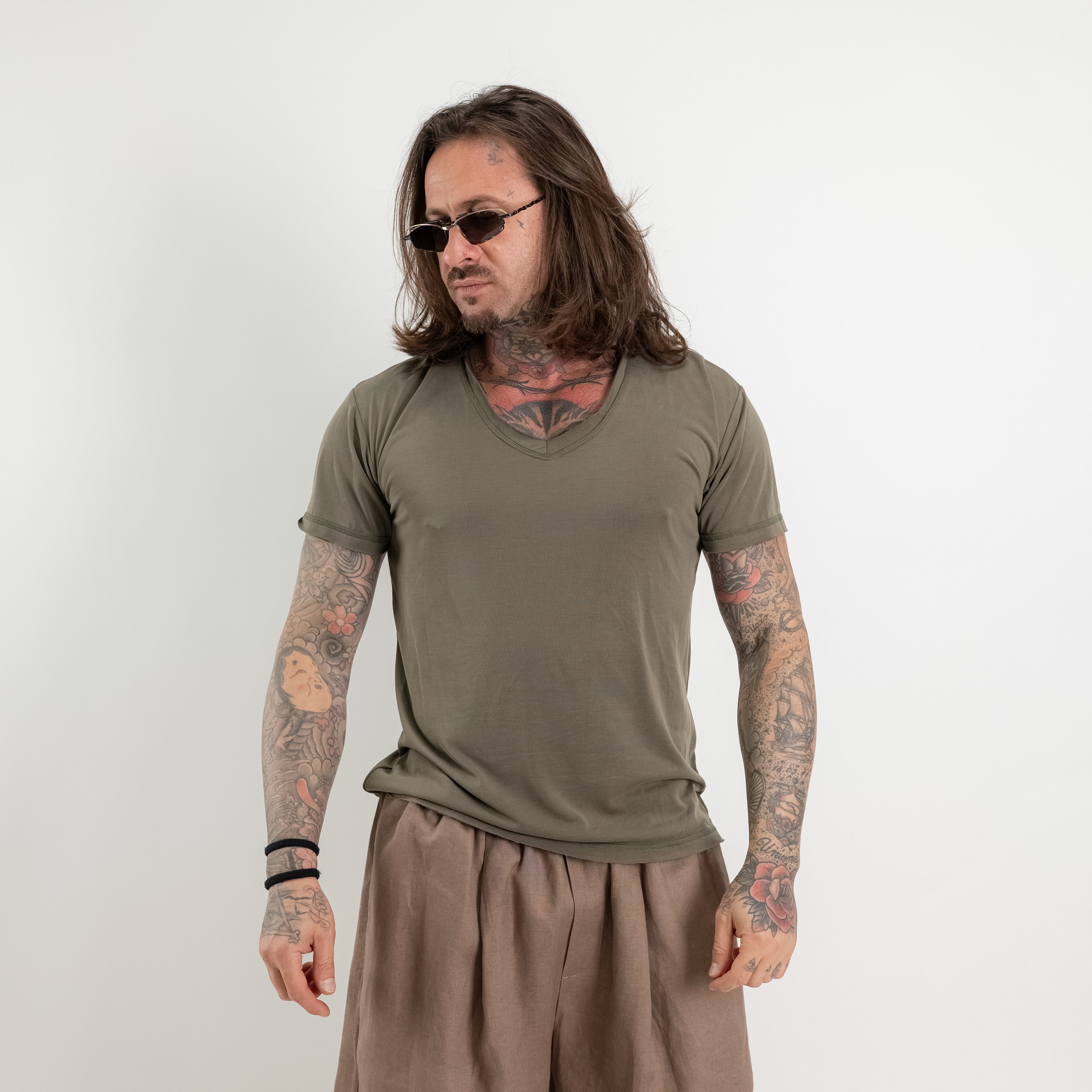 T-shirt scollo a V