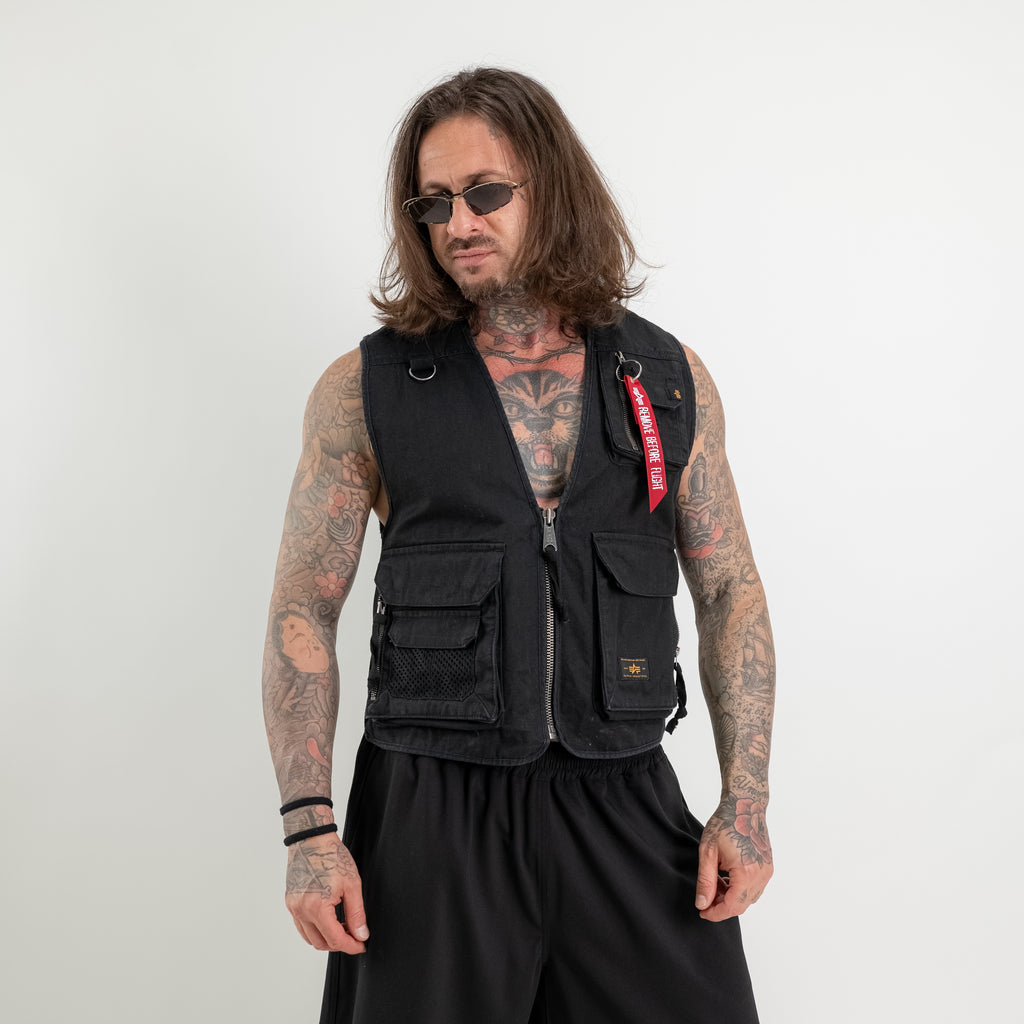 Gilet tasche applicate utility