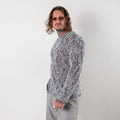 Open knit sweater