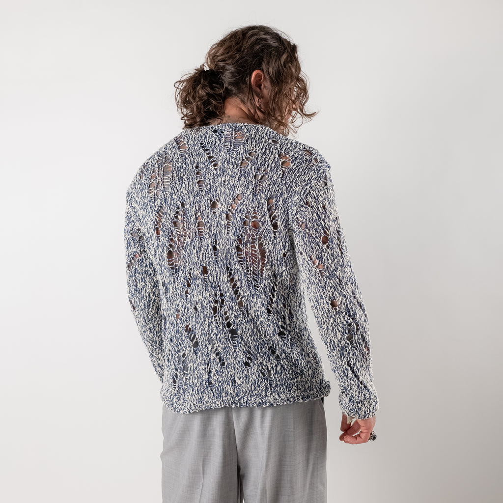 Open knit sweater