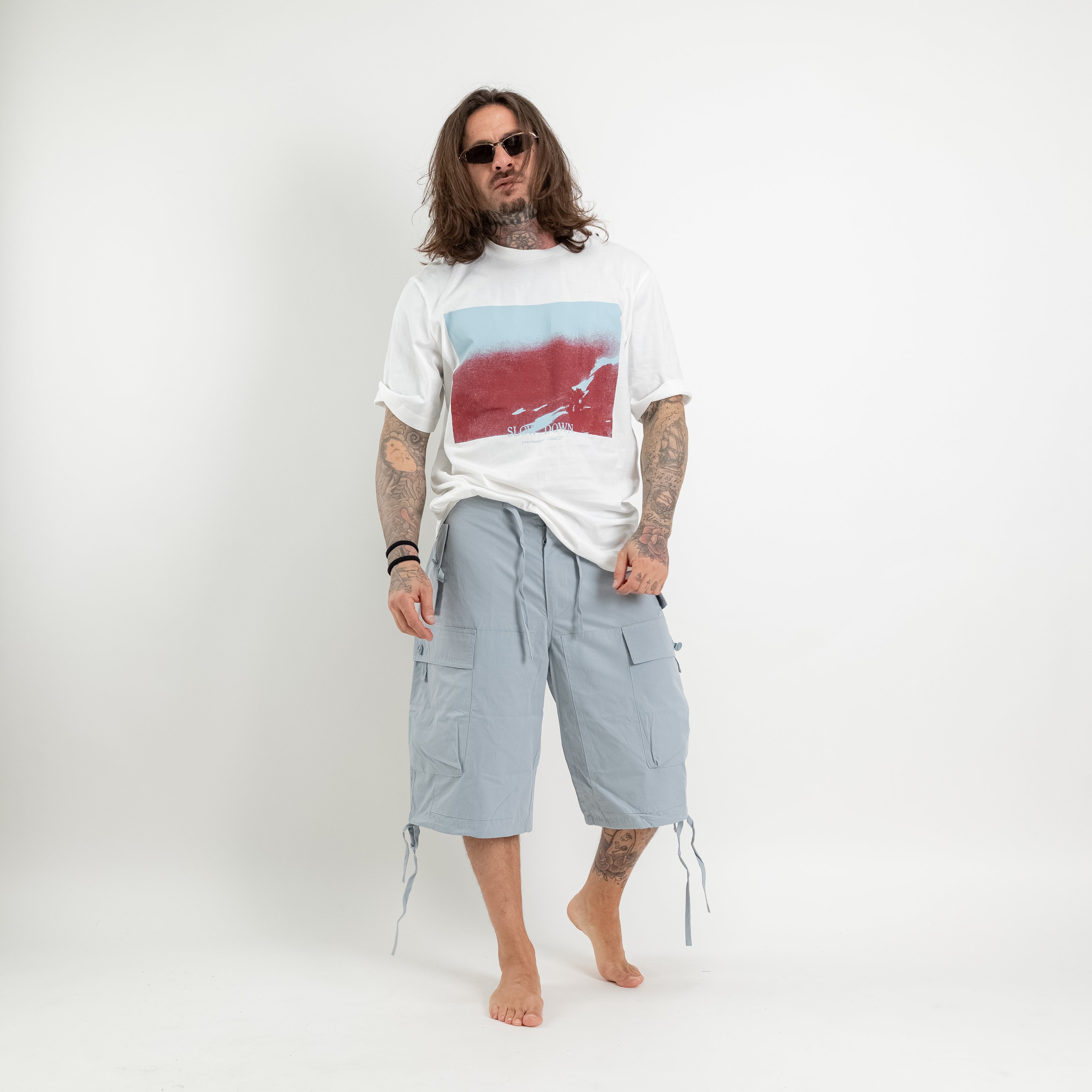 T-Shirt stampa SLOW DOWN