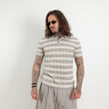 Raised stripe polo shirt