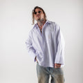 Oversize Striped Shirt with wide sleeve cuff