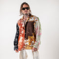 Patterned 100% Silk Shirt