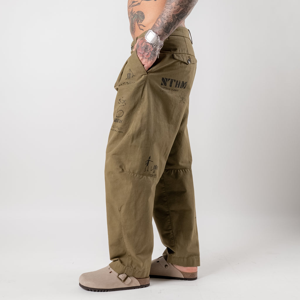"Hand-Drawn" Balloon Trousers