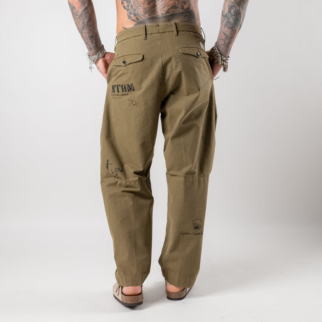 "Hand-Drawn" Balloon Trousers