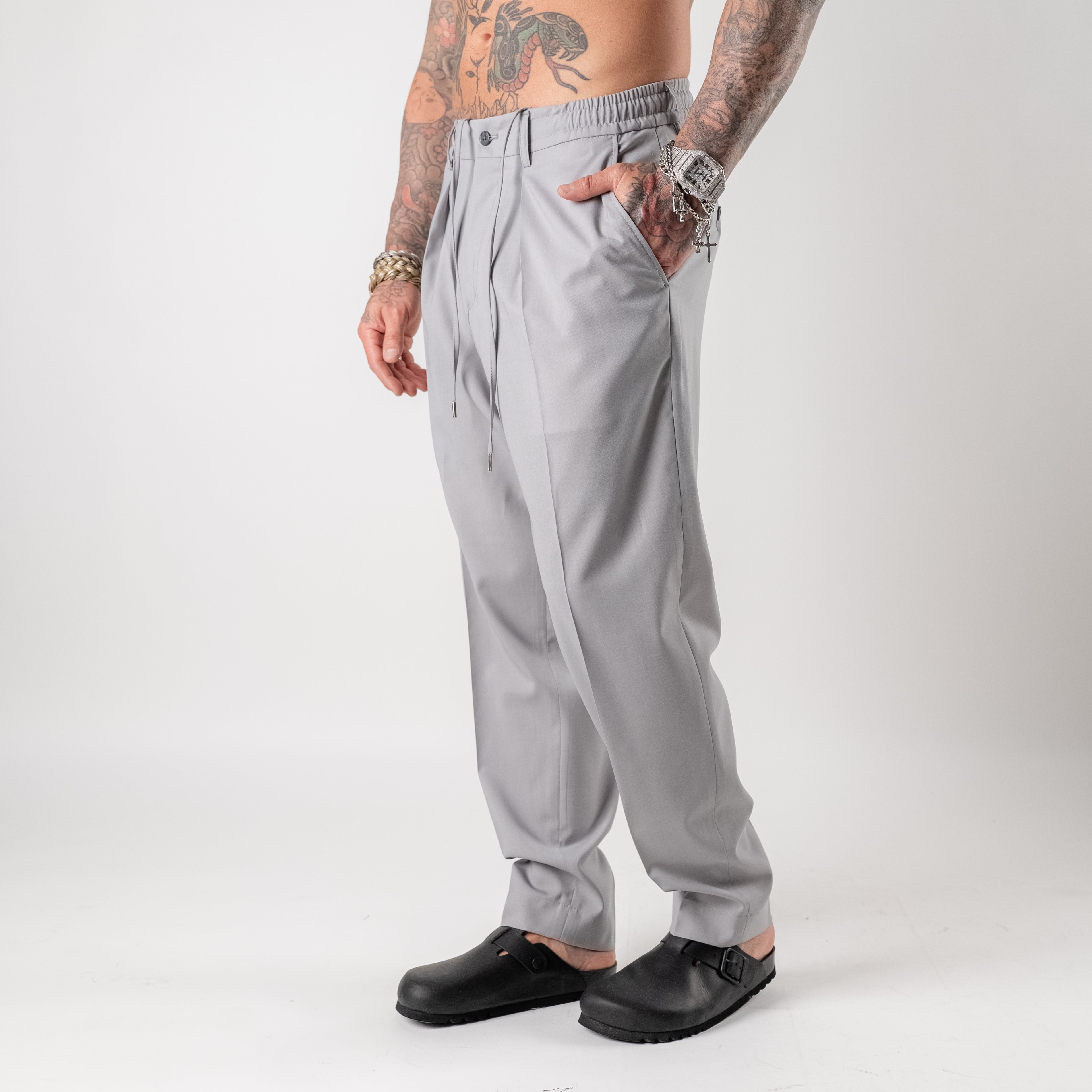 Relaxed Drawstring Trousers