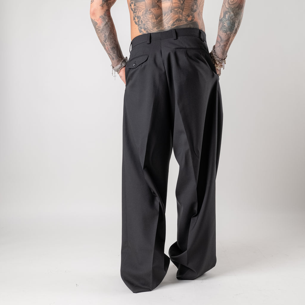 Super loose wool blend trousers