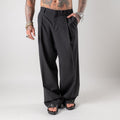 Super loose wool blend trousers