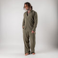 Flowy viscose trousers with elasticated waist