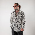 Hand-Drawn Sketch Viscose Shirt