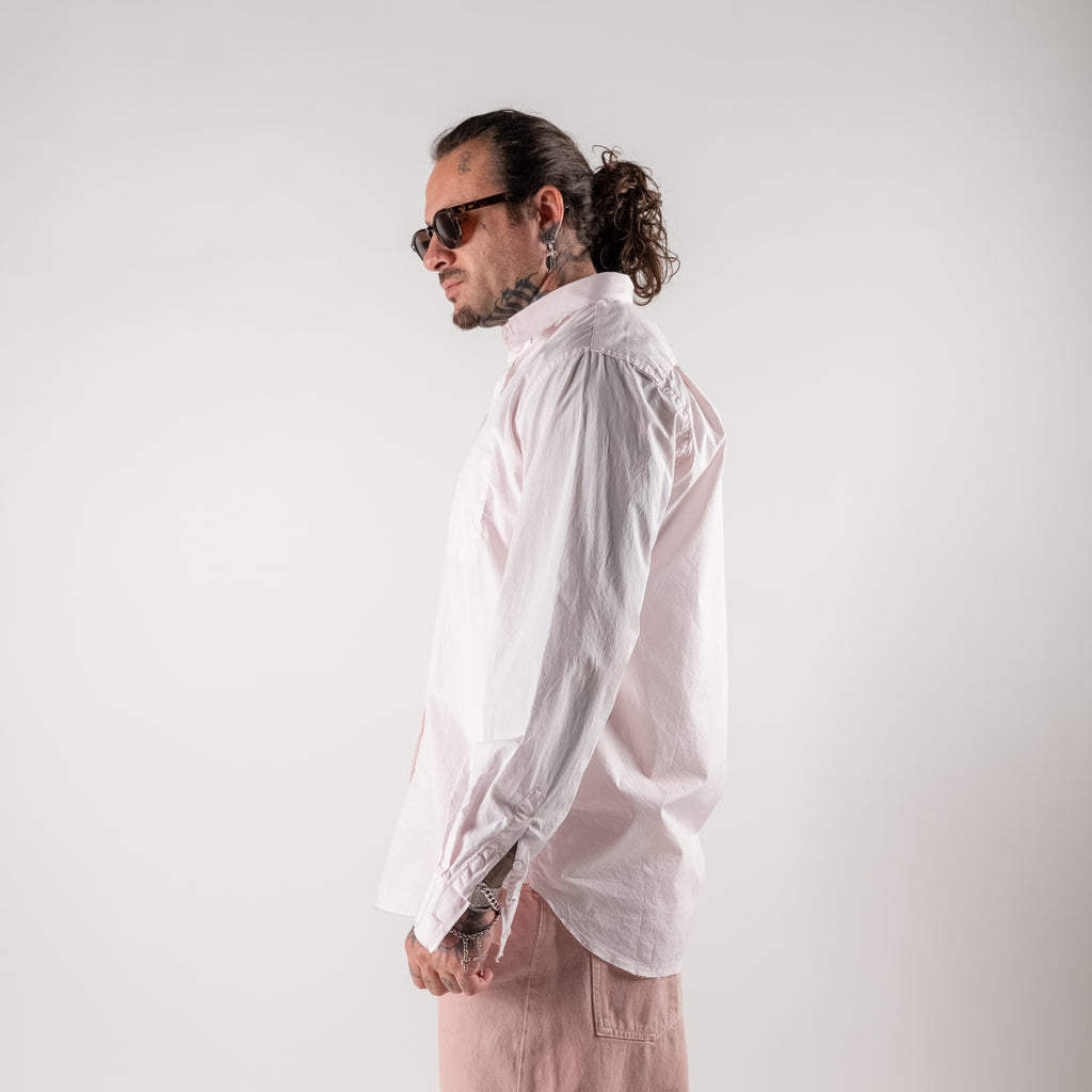 Raw hedge shirt with raw cut details