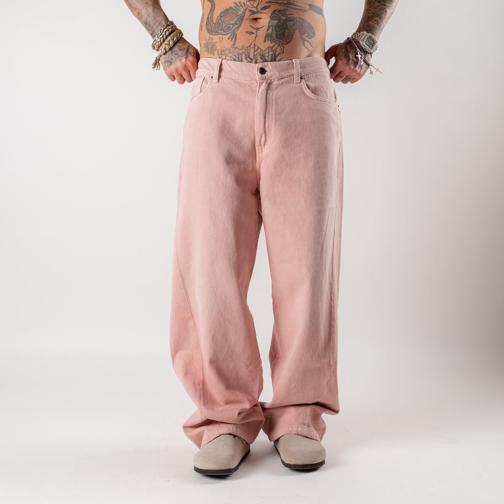 Twist baggy powder pink jeans