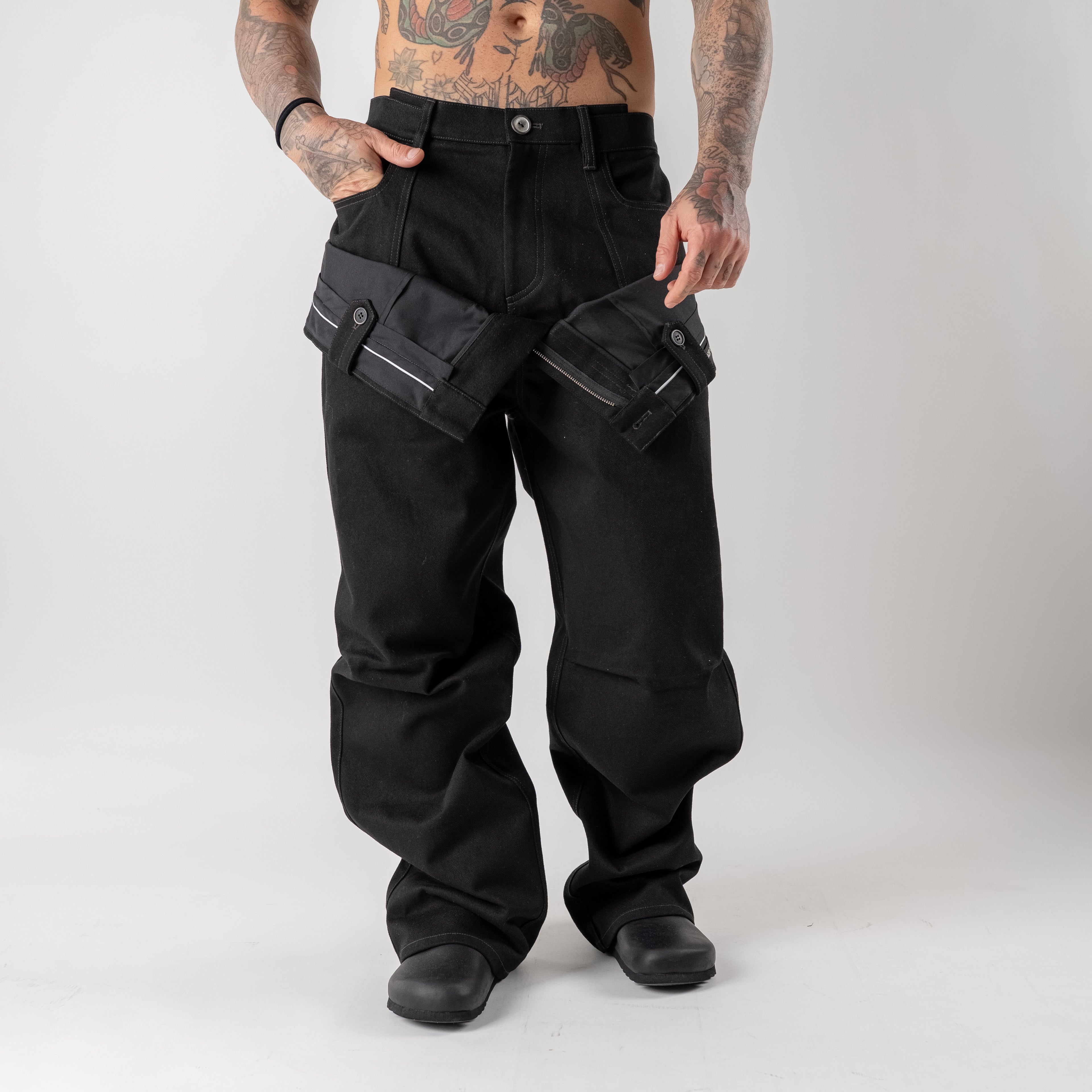 Double-waisted trousers
