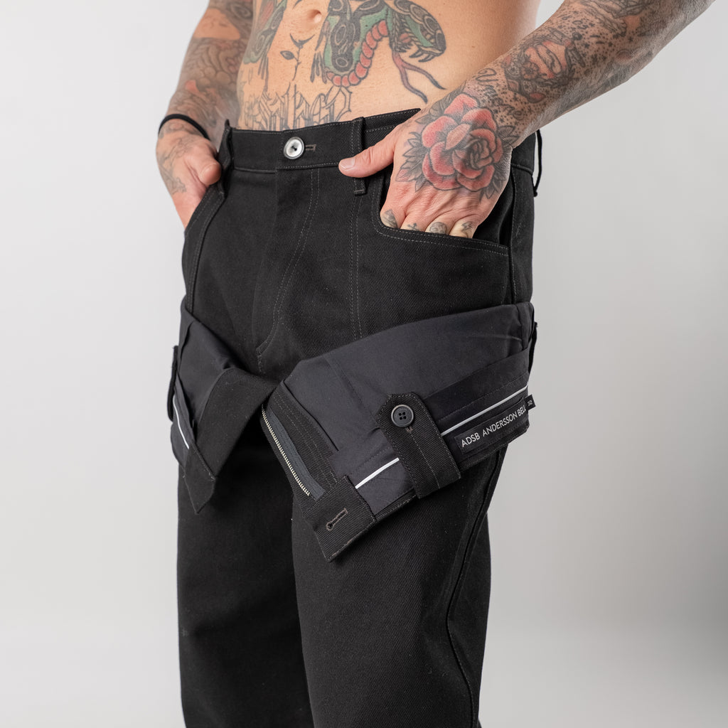 Double-waisted trousers